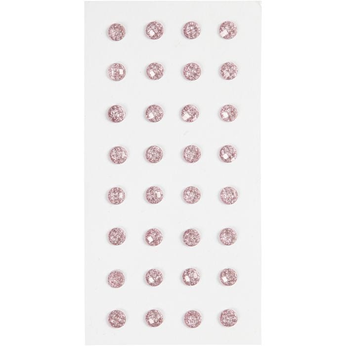 Pierres de strass, d 8 mm, rose clair, 32 pièces/ 1 Pq.