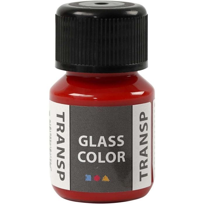 Glass Color transparente, rouge, 30 ml/ 1 flacon