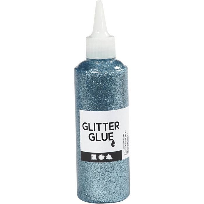 Colle à paillettes, bleu clair, 118 ml/ 1 flacon