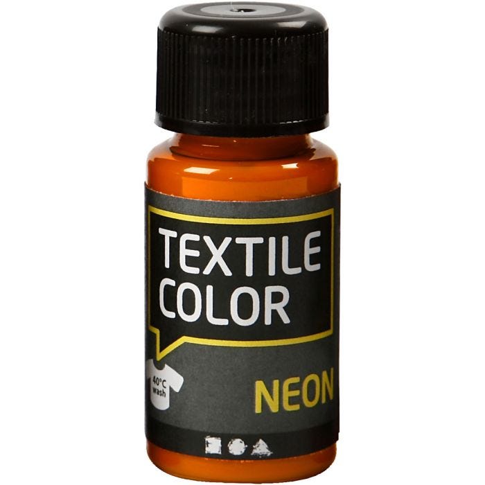 Textile Color, orange néon, 50 ml/ 1 flacon