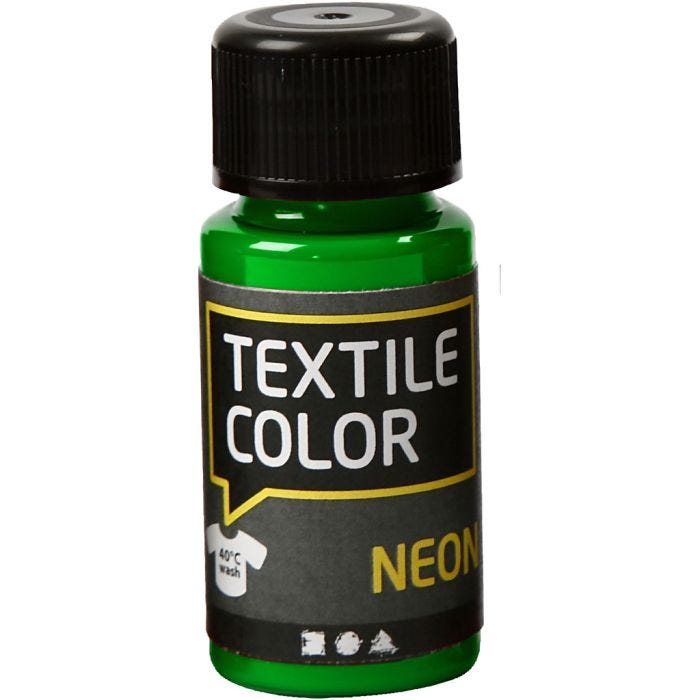 Textile Color, vert néon, 50 ml/ 1 flacon