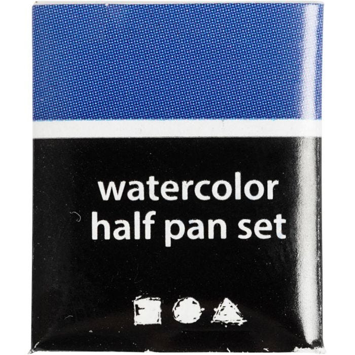 Aquarelles Art, ½-pan, dim. 10x15x20 mm, bleu foncé, 1 pièce