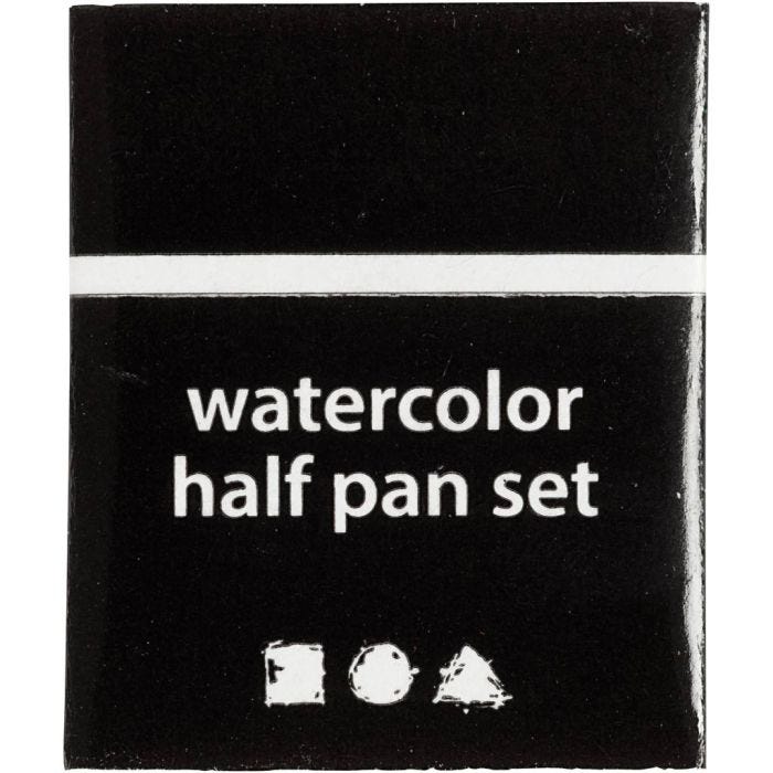 Aquarelles Art, ½-pan, 10x15x20 mm, noir, 1 pièce
