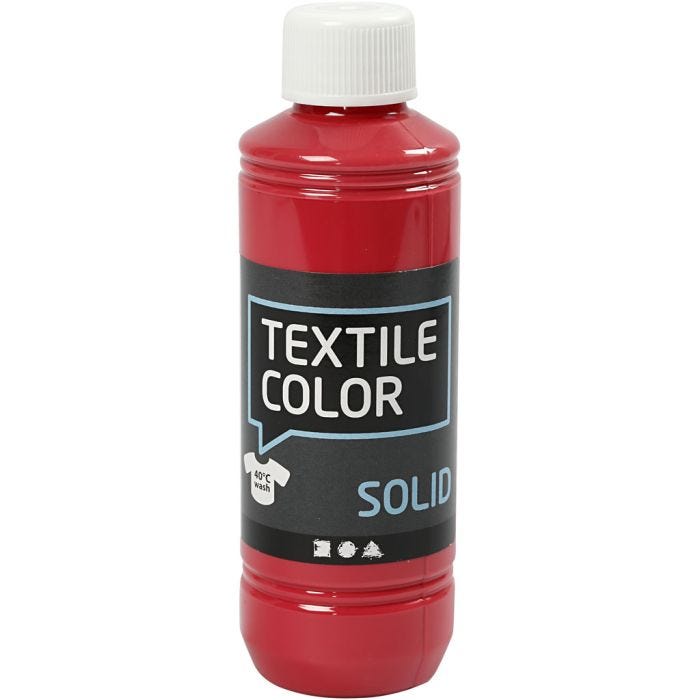 Textile Color, opaque, rouge, 250 ml/ 1 flacon
