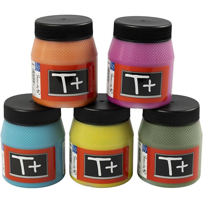 Peinture tableau noir, ass. de couleurs, 5x250 ml/ 1 Pq.
