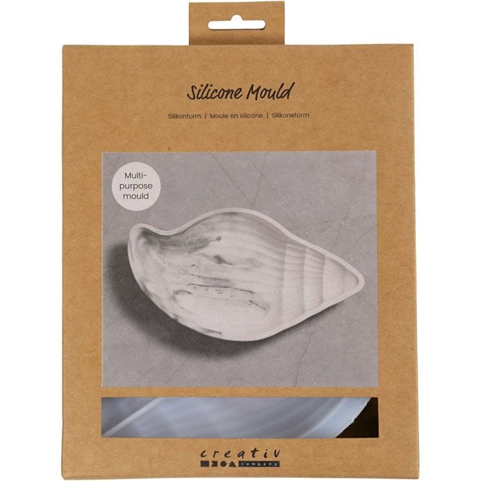 Moule en silicone, Conque , H : 2 cm, L : 20 cm, L : 11 cm, 1 pièce