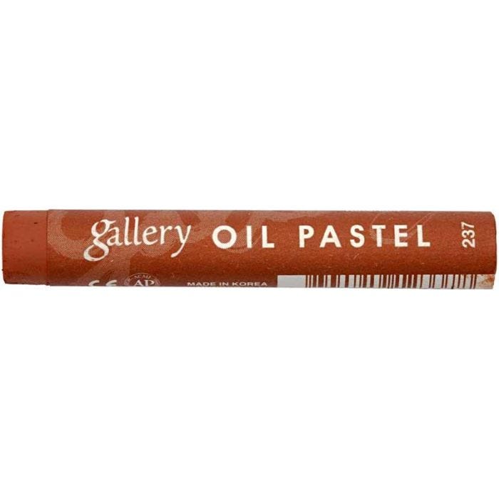 Pastels à l'huile Gallery Premium, L : 7 cm, ép. 11 mm, brun rouge (237), 6 pièces/ 1 Pq.