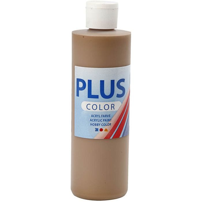 Peinture Acrylique Plus Color, brun clair, 250 ml/ 1 flacon