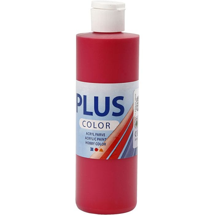 Peinture Acrylique Plus Color, berry red, 250ml/ 1 flacon