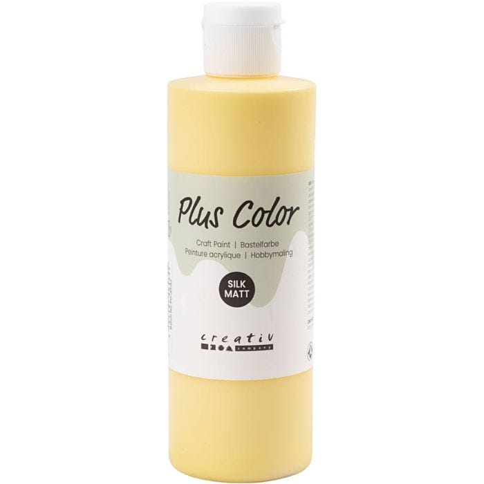 Peinture Acrylique Plus Color, crocus yellow, 250ml/ 1 flacon