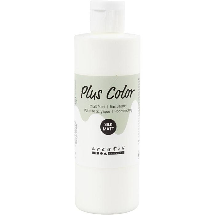 Peinture Acrylique Plus Color, blanc cassé, 250ml/ 1 flacon