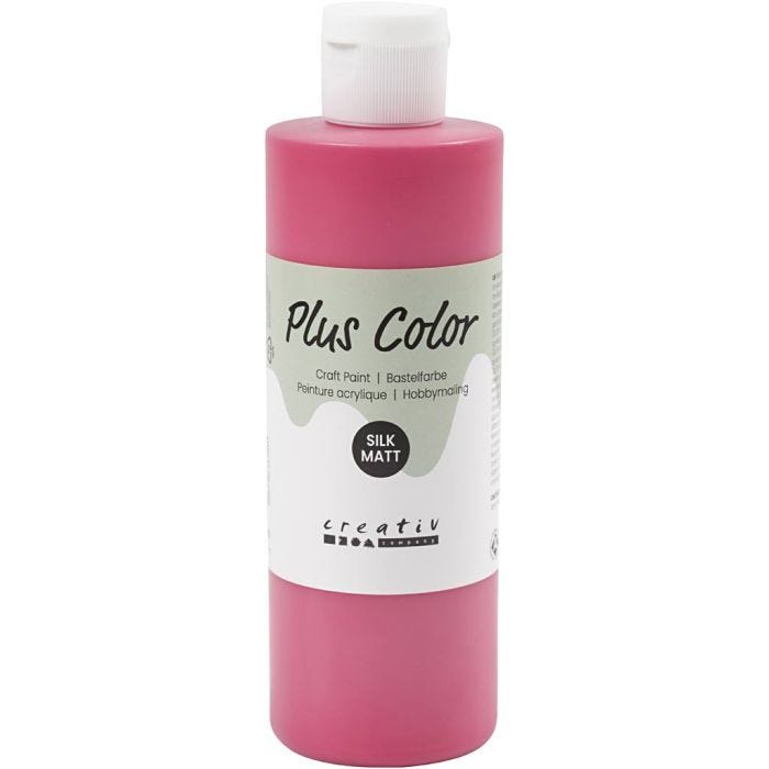 Peinture Acrylique Plus Color, rouge primaire, 250ml/ 1 flacon