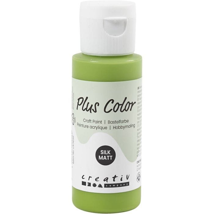 Peinture Acrylique Plus Color, leaf green, 60ml/ 1 flacon