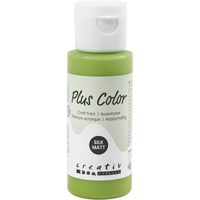 Peinture Acrylique Plus Color, leaf green, 60 ml/ 1 flacon