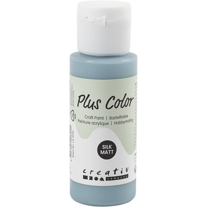 Peinture Acrylique Plus Color, dusty blue, 60 ml/ 1 flacon