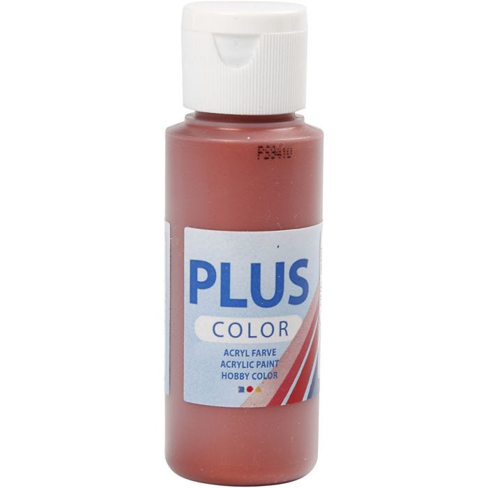 Peinture Acrylique Plus Color, red copper, 60 ml/ 1 flacon
