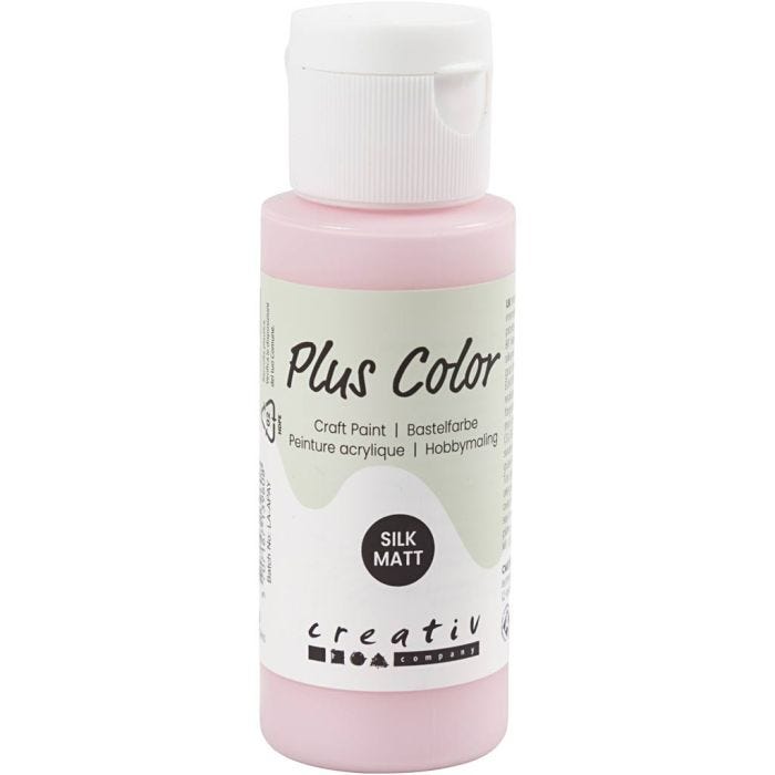 Peinture Acrylique Plus Color, soft pink, 60ml/ 1 flacon