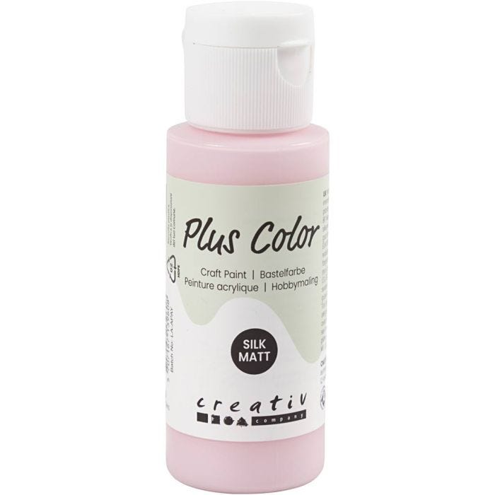 Peinture Acrylique Plus Color, soft pink, 60 ml/ 1 flacon