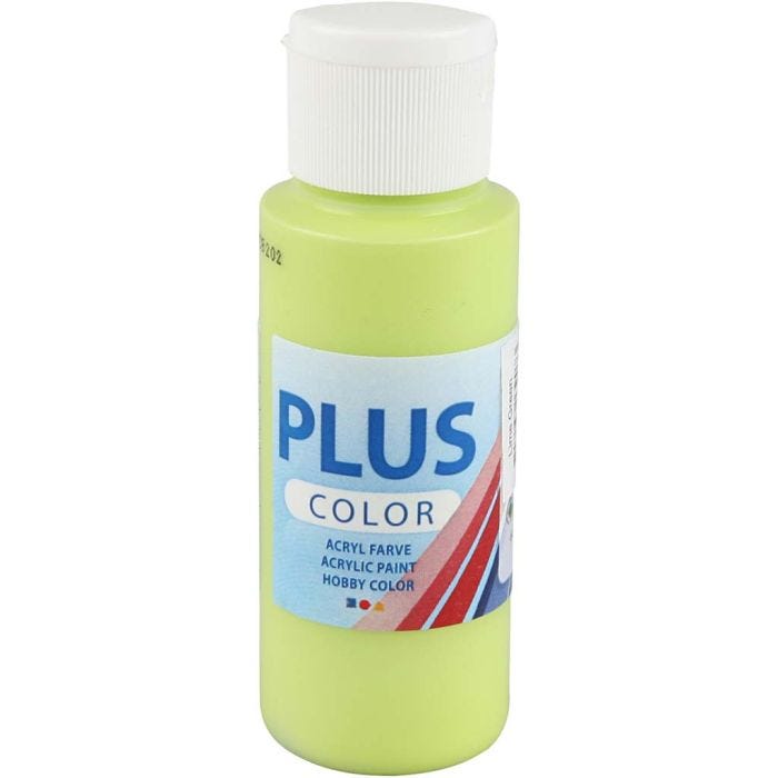 Peinture Acrylique Plus Color, vert citron, 60ml/ 1 flacon