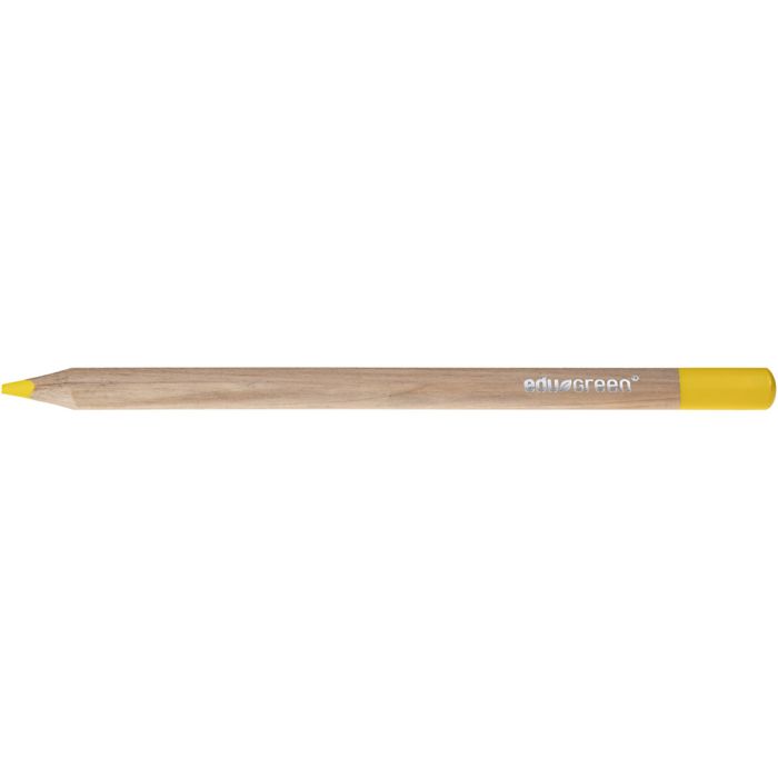 Crayons de Couleur Jumbo Edugreen, mine 5 mm, jaune, 10 pièces/ 1 Pq.