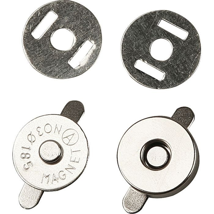 Fermoirs magnétiques, d 18 mm, 25 pièces/ 1 Pq.