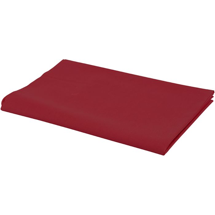 Tissu, L : 145 cm, 140 gr, rouge, 1 par m