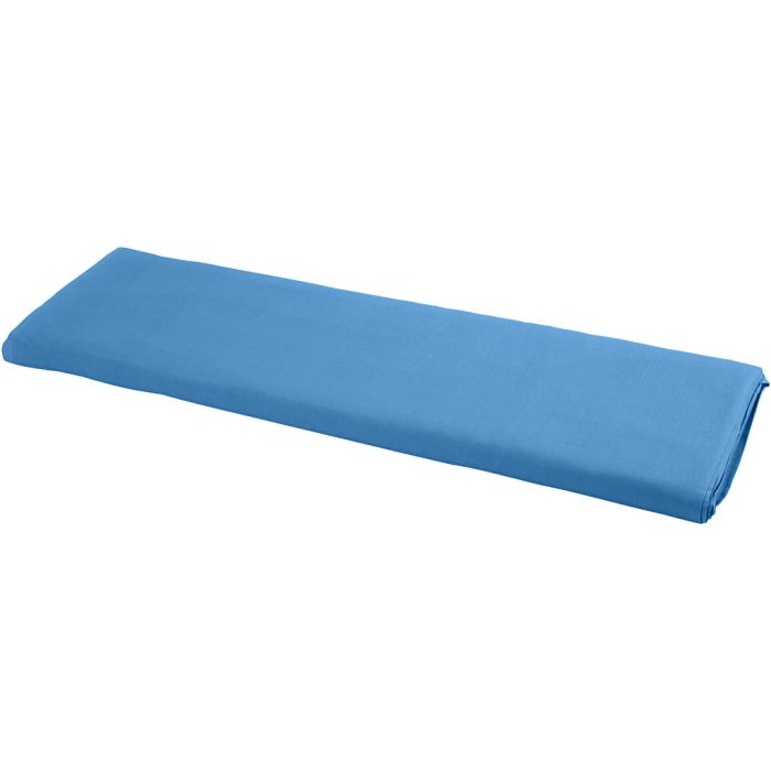 Tissu, L: 145 cm, 140 gr, bleu, 1 par m