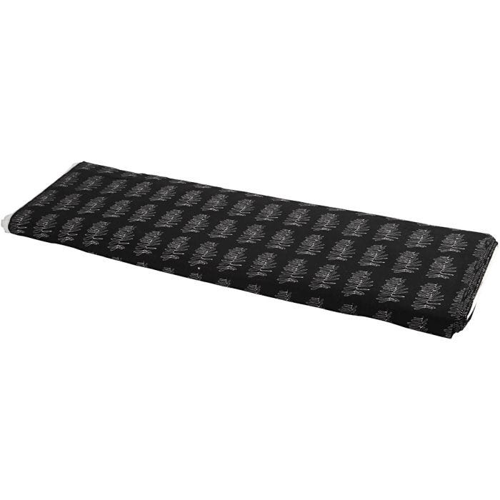 Tissu, L : 145 cm, 140 gr, gris foncé, 10m/ 1 rouleau