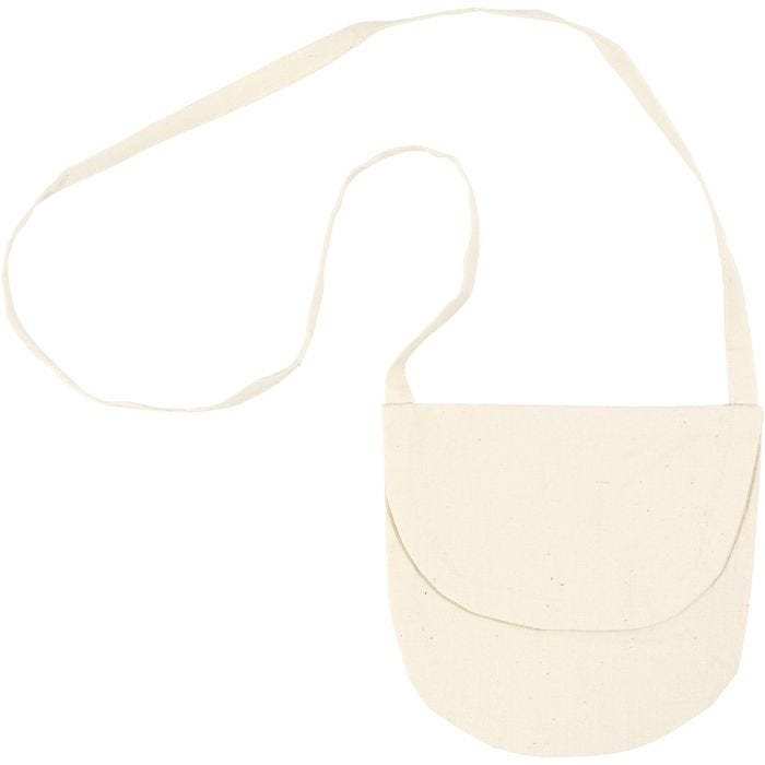 Sac à bandoulière, dim. 15x14 cm, 110 gr, naturel clair, 1 pièce