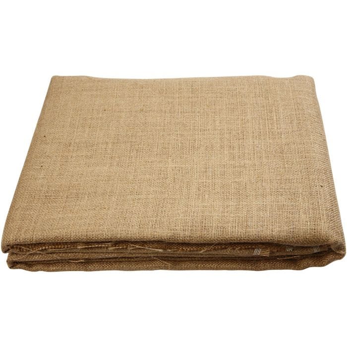 Toile de jute, L : 160 cm, 58 fils/10 cm, 310-330 gr, 5 m/ 1 rouleau