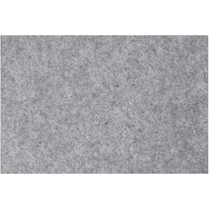 Feutrine synthétique, feuille 42x60 cm, ép. 3 mm, gris, 1 flles