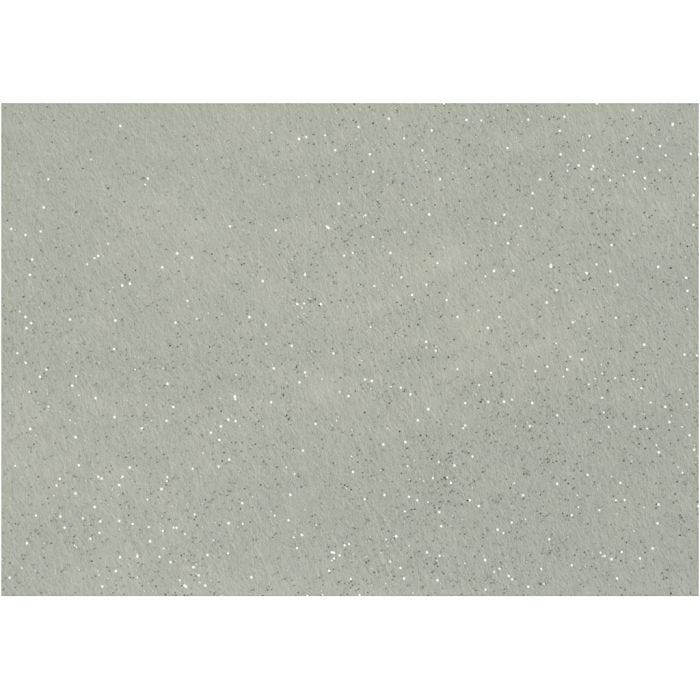 Feutrine synthétique, A4, feuille 210x297 mm, ép. 1 mm, gris, 10 flles/ 1 Pq.