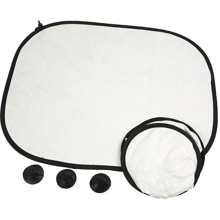 Pare-soleil pour voiture, H : 35 cm, L : 44 cm, 2 pièces/ 1 Pq.