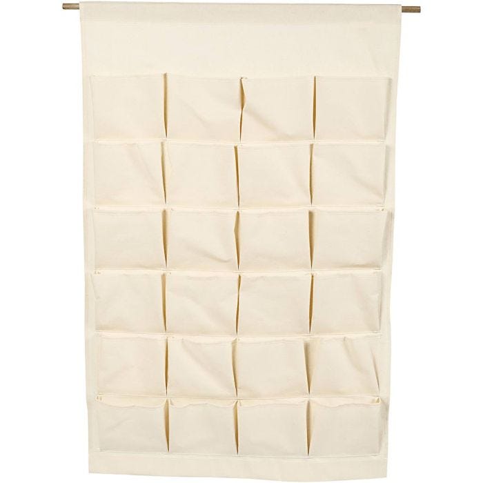 Organisateur à suspendre, H : 93 cm, L : 60 cm, naturel clair, 1 pièce