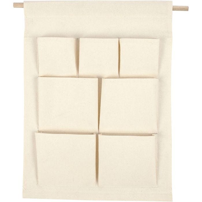 Organisateur à suspendre, H : 46 cm, L : 34 cm, naturel clair, 1 pièce