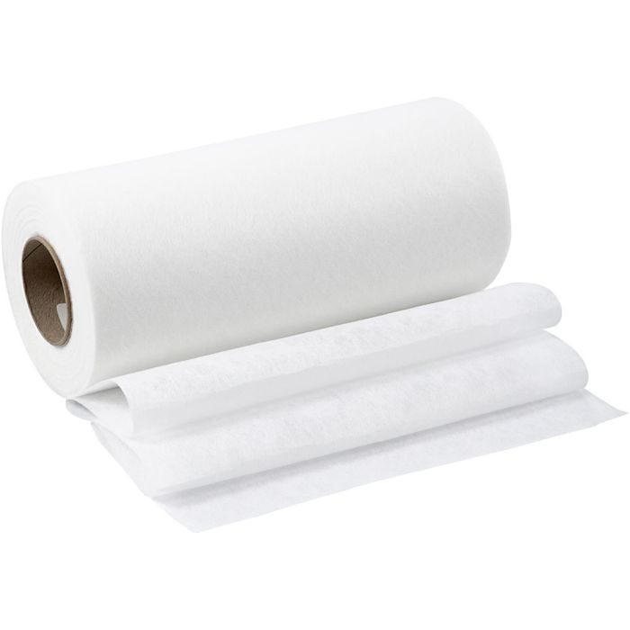 Vlieseline, L : 21 cm, ép. 0,7-1 mm, 41 gr, 25 m/ 1 rouleau