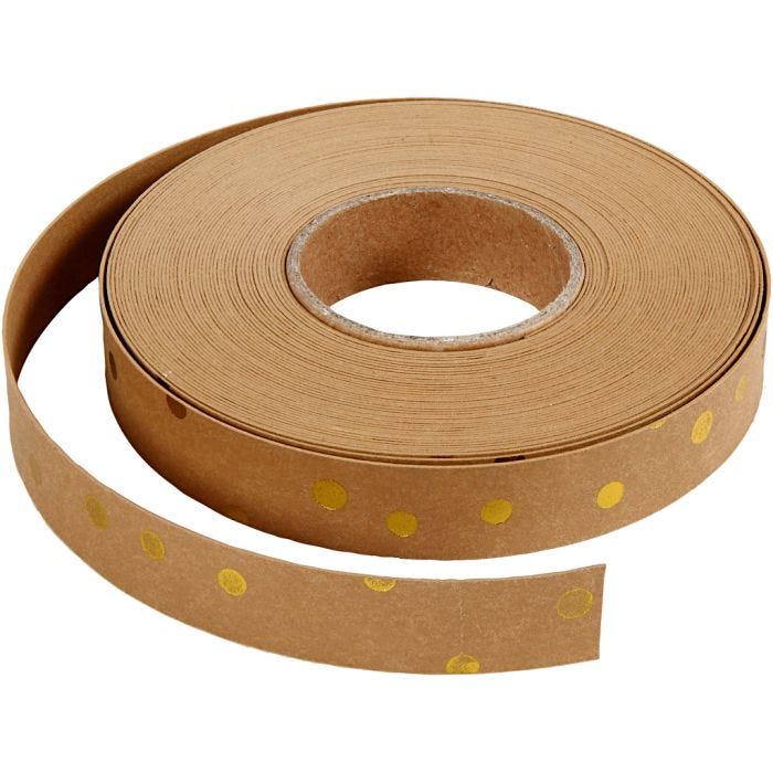 Bandes de tressage, L : 15 mm, ép. 0,55 mm, brun clair, 9.50 m/ 1 rouleau