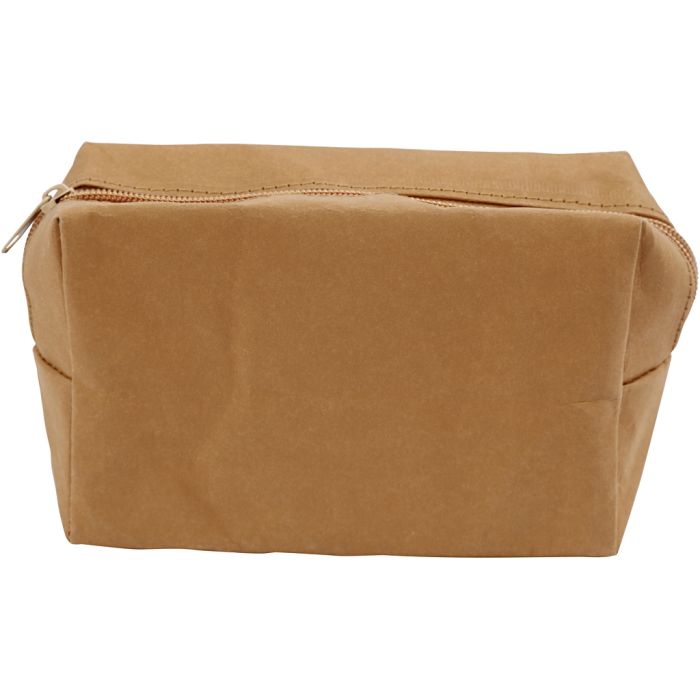 Trousse, dim. 16,5x6,5x10 cm, brun clair, 1 pièce