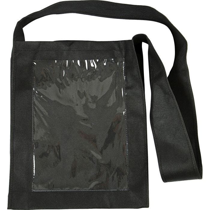 Sac personnalisables, 40x34x8 cm, noir, 1 pièce