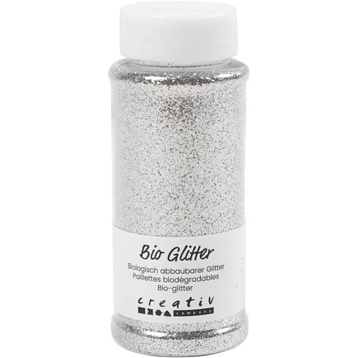 Biopaillettes, argent, 140 ml/ 1 boîte