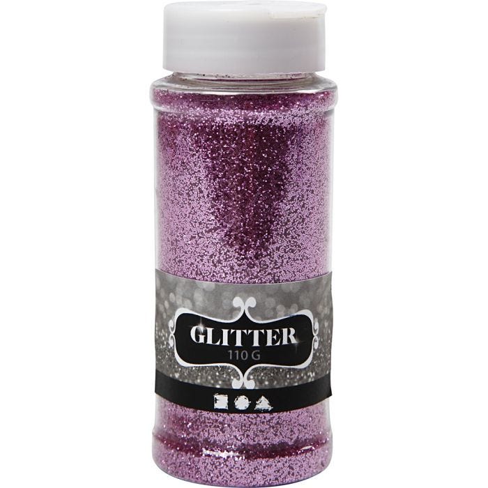 Paillettes, rose, 110 gr/ 1 boîte