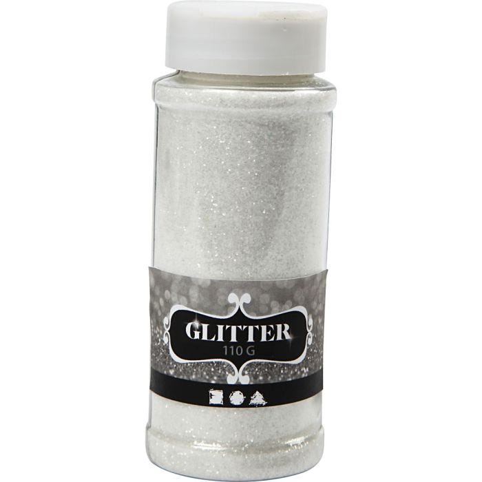 Paillettes, blanc, 110 gr/ 1 boîte