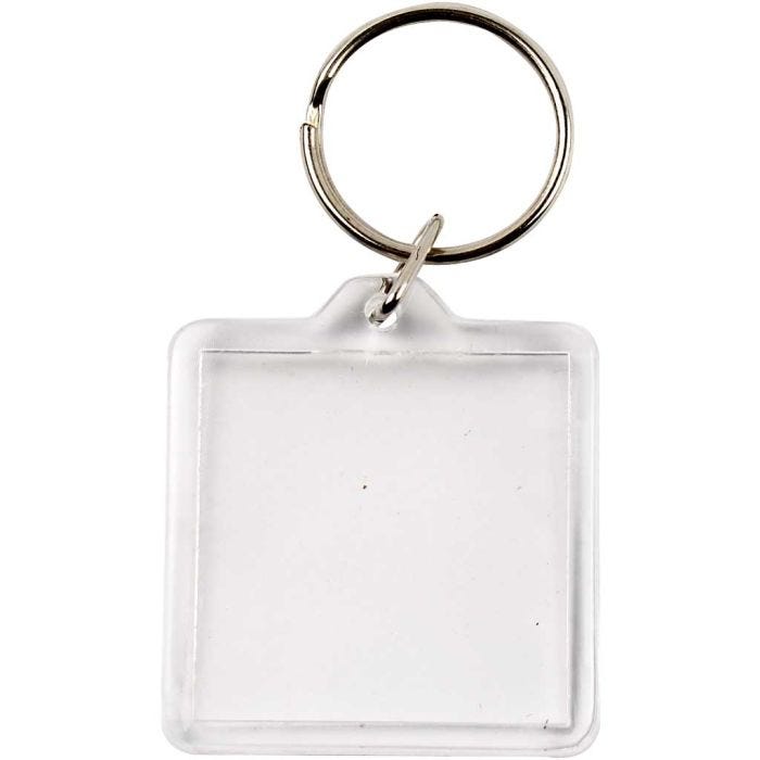 Porte-clés, dim. 40x40 mm, 25 pièces/ 1 Pq.