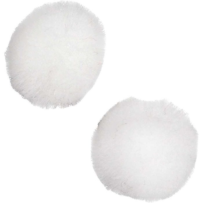 Pompons, d 15 mm, blanc, 200 pièces/ 1 Pq.