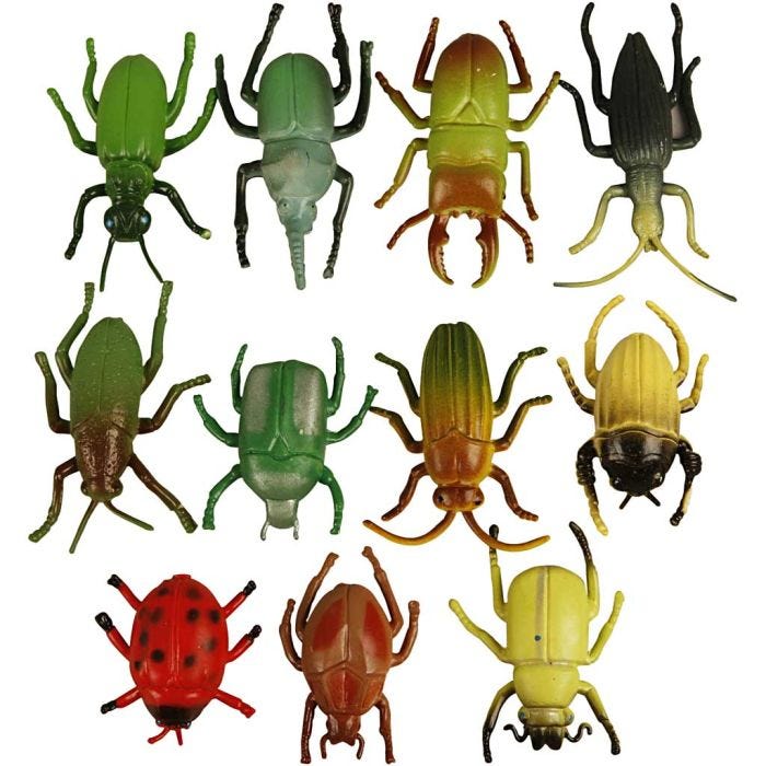 Insectes, dim. 5 cm, 60 pièces/ 1 Pq.