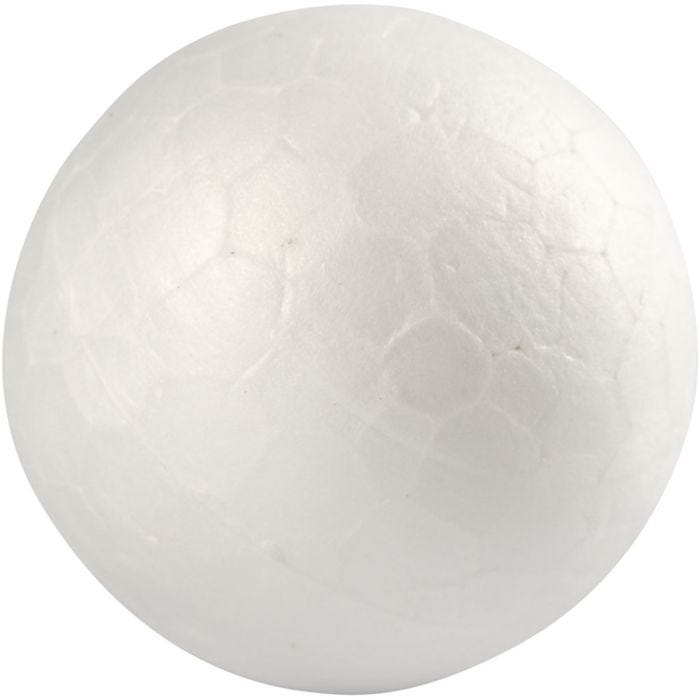 Boules en polystyrène, d 2 cm, blanc, 20 pièce/ 1 Pq.