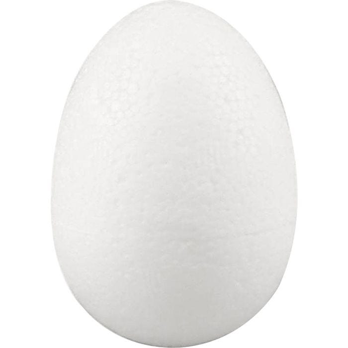 Oeufs en polystyrène, H: 7 cm, blanc, 50 pièce/ 1 Pq.