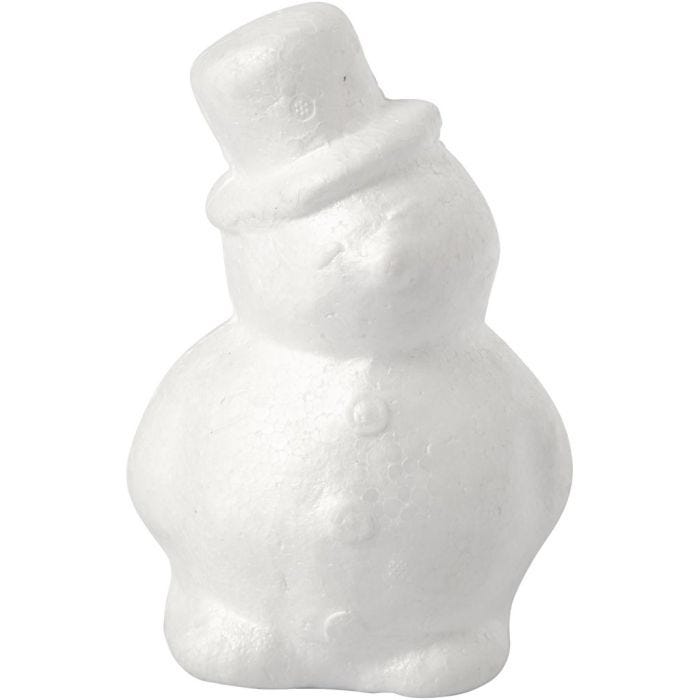 Bonhomme de neige, 17 cm, blanc, 1 pièce
