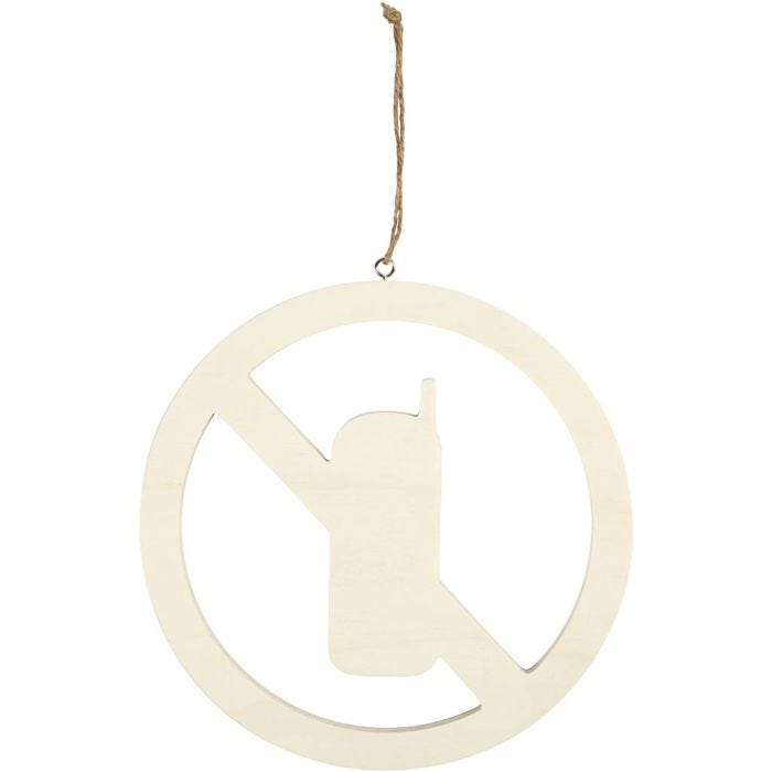 Panneau, Téléphones portables interdits, 21,3 cm, 0,9 cm, 1 pièce