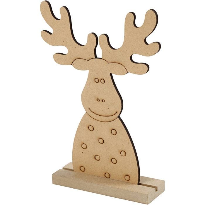 Figurine de Noël, Renne, 15 cm, 3 cm, 11 cm, 3 mm, 1 pièce